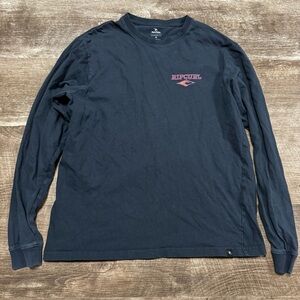 Ripcurl Navy Blue Surfer Long Sleeve Shirt Size Small